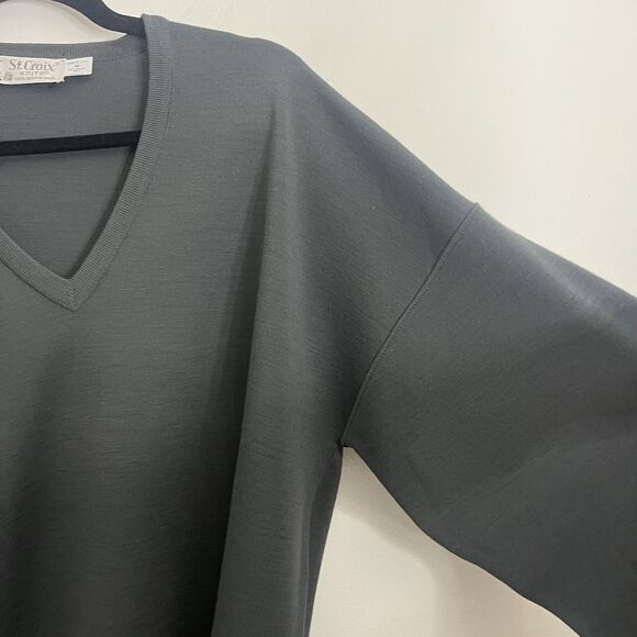 St.‎ Croix Knits Men’s 100% Wool V Neck Sweater Sz M Vintage - Picture 4 of 11